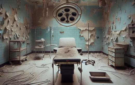 Abandoned operating room