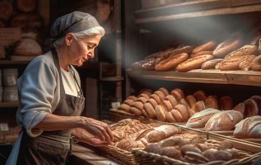 Ai generated woman baker