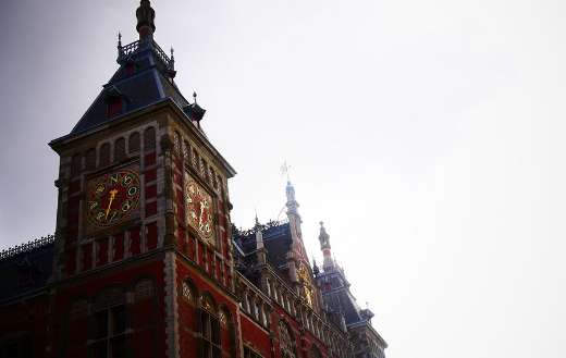 Amsterdam railway station tower