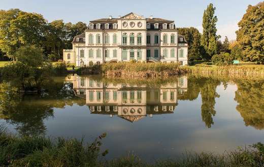 Castle villa reflection