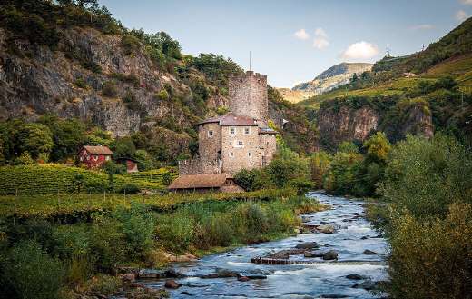 House next old castle mountain nature