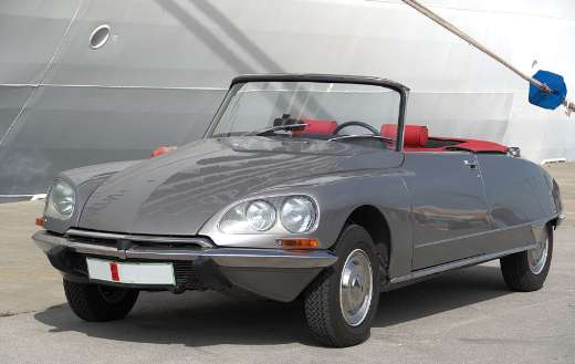 Like gray retro auto car