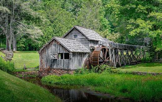 Mabry mill water mill blue ridge parkway