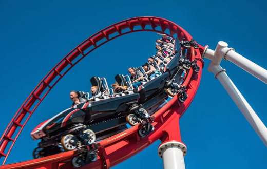 Space warp launch coaster