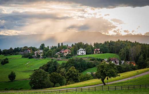 Sunset Italy landscape