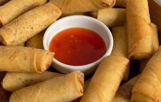 Crispy spring rolls