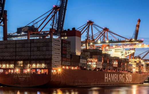 Hamburg container ship