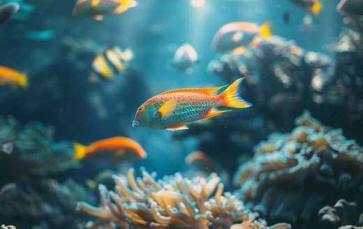 Lovely and vibrant fishes
