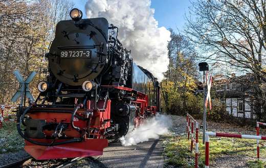 On railroad steam locomotive