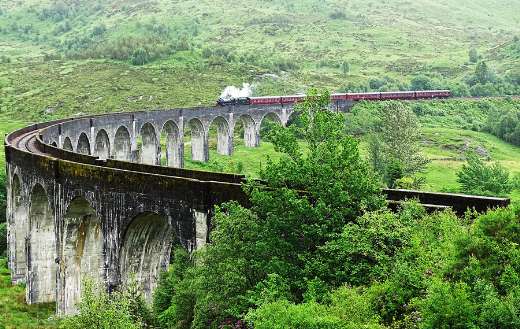 Train railways bridge viaduct