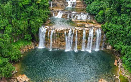 Aerial picture tinuy an falls