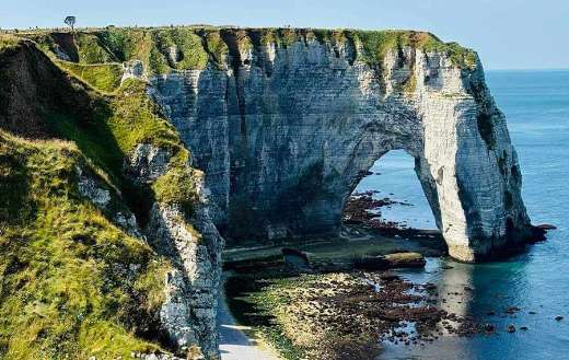 Cliff of Etretat France landscape