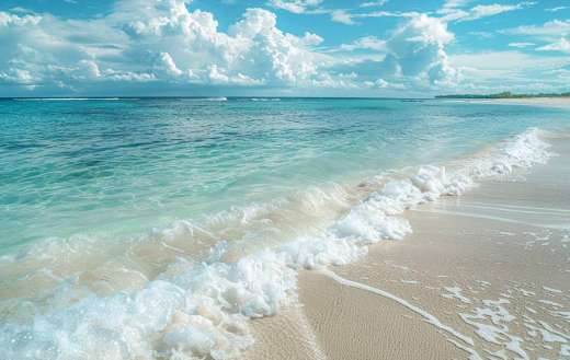 Coastal clear blue water