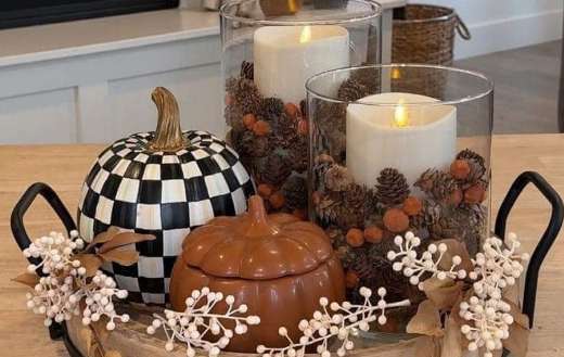 Autumn center table decorations