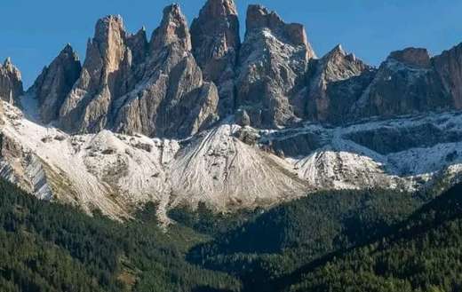 Dolomite mountains and landscape