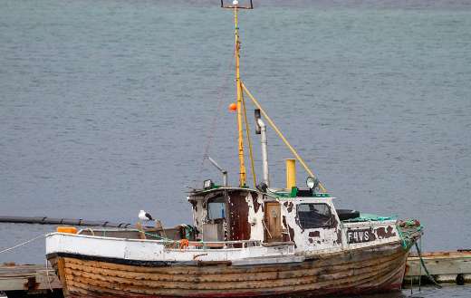 Fishing vessel sea port