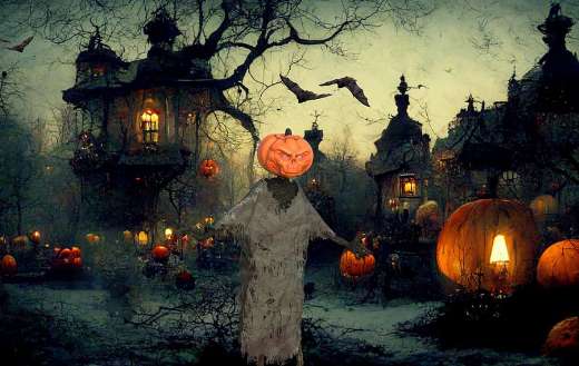 Scary halloween background