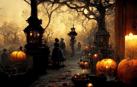 Fantasy halloween gothic