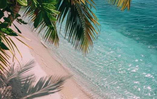 Beach with very beautiful water color