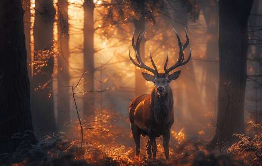 Stag standing proudly