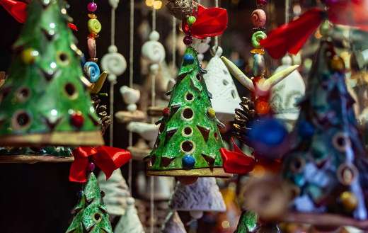 Christmas decorations ceramic