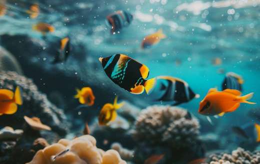 Group of fish swimming