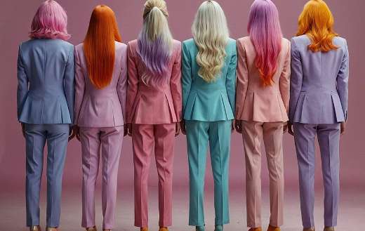 Hair colors clothing fashion