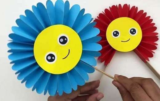 Paper kids crafts folding