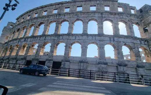 Pula arena historical Croatia