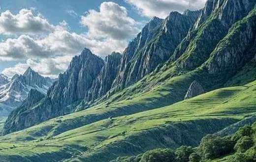 Rocky mountains and landscape