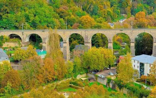 La passerelle Luxembourg City viaduct