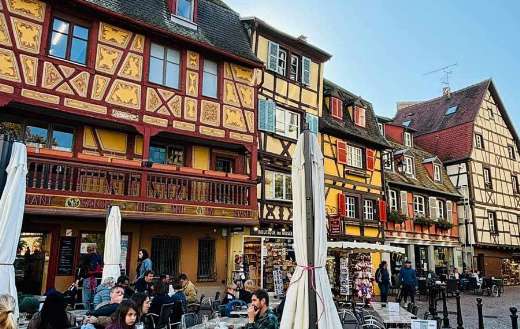 La petite venise historical landmark Colmar France