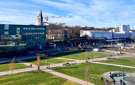 Landscape area of Helsinki music cetre