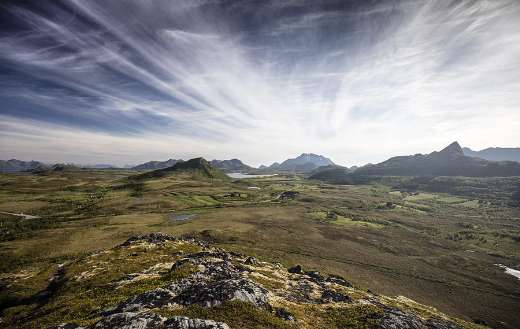 Lofoten scenery Norway