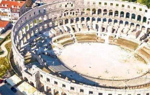 Pula arena roman amphitheatre in Pula