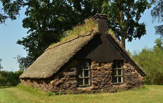 Sod cabin spit shack