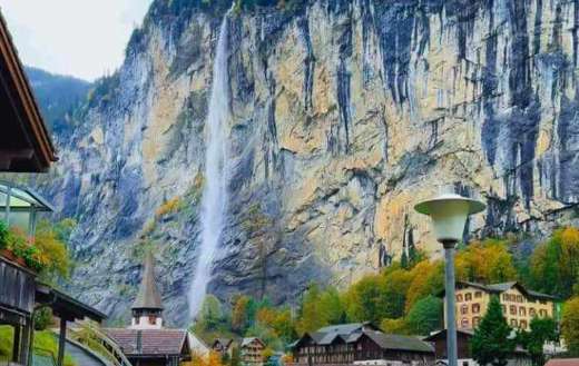 Staubbach falls puzzle