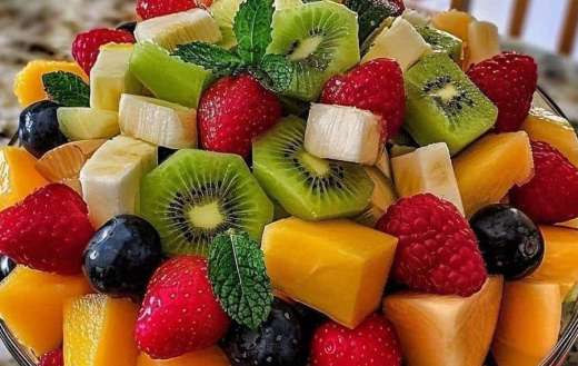 Super yummy fresh sliced mix fruits