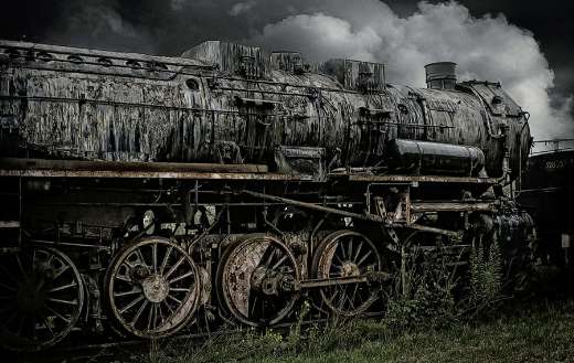 Abandoned old train
