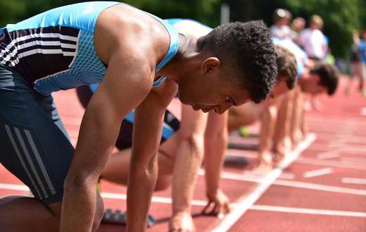 Sports sprint run competition