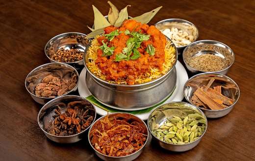 Biryani spices indian cuisine