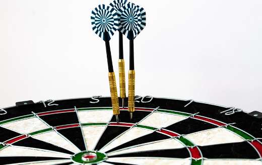 Dart board goal sport