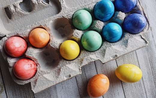 Easter eggs coloring