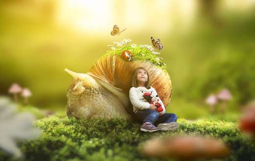 Girl nature fantasy made