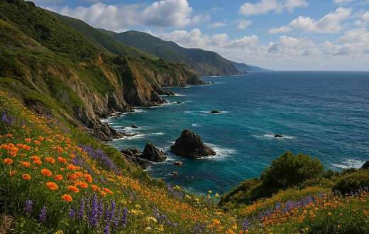 Sea side nature landscape