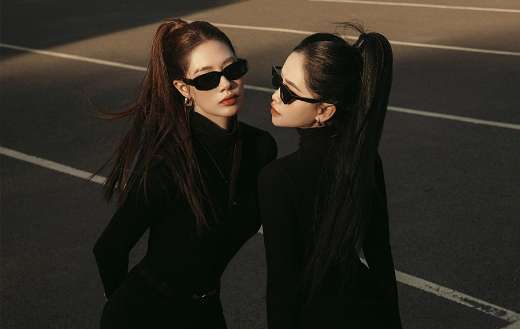 Woman models fashion