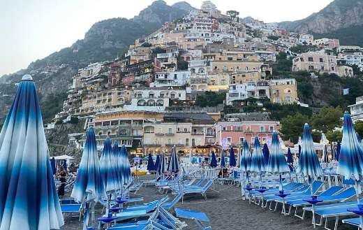 Beach resort Campania Italy