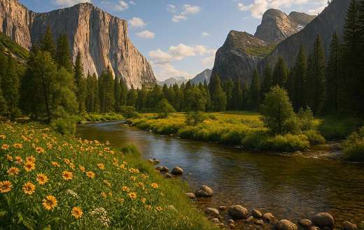 Flowers in the nature