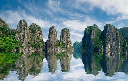 Landscape mountains cliffs image