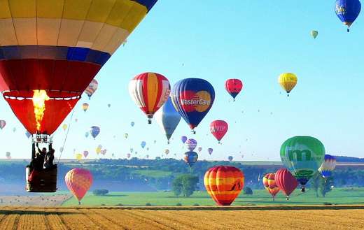 Metz hot air balloons field